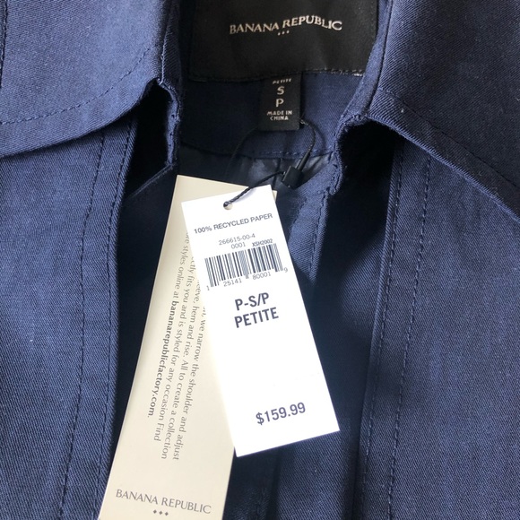 🌸SOLD🌸 NWT Banana Republic Trench Coat - Picture 3 of 3